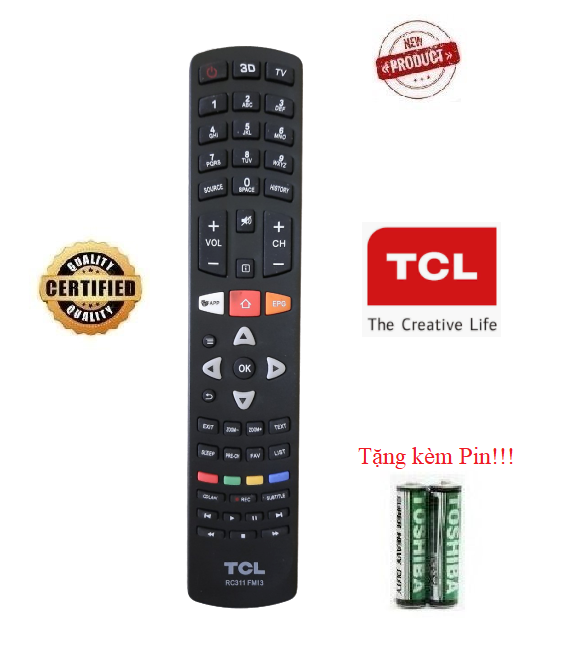 Điều khiển tivi TCL – TV TCL các dòng CRT LCD LED Smart TV- Hàng tốt