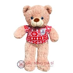 Gấu teddy áo lông hạt bắp – 40cm