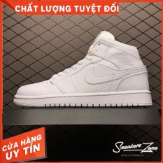 (FREESHIP+HỘP+QUÀ) Giày Thể Thao AIR JORDAN 1 Retro High Full White Full Trắng Cực Phong Cách
