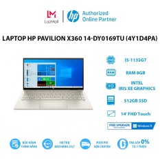 [5 – 14.1 – VOUCHER 1,5 TRIỆU] Laptop HP Pavilion X360 14-dy0169TU (4Y1D4PA) (i5-1135G7 | 8GB | 512GB | Intel Iris Xe Graphics | 14′ FHD Touch | Win 11