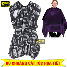 Áo Choàng Cắt Tóc Nam / Nữ Họa Tiết – Áo Choàng Barber Chống Thấm – Khăn Choàng Cắt Tóc / Cạo Râu / Nhuộm Tóc – Kivovi