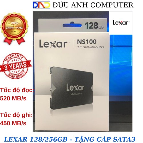 SSD 128GB/240gb/256gb Lexar 2,5-inch sata III - hàng chính hãng , Bảo Hành 3 Năm, Vỏ Nhôm , Tốc Độ...