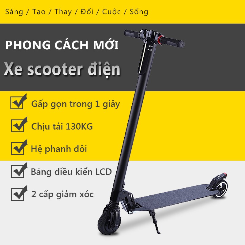 Xe scooter điện mẫu mới 2020 – Tiện lợi, gọn gàng có thế mang theo trong những chuyến chơi xa...