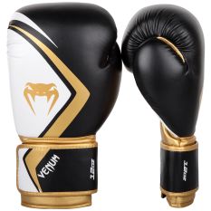 Găng tay Boxing Venum Contender 2.0 chính hãng – Đen/Trắng/Vàng