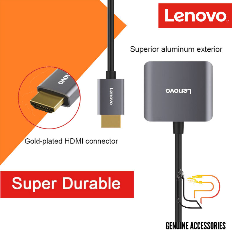 BỘ CHUYỂN HDMI RA VGA KÈM AUDIO LENOVO (H201GY) - CÁP HDMI TO VGA + AUDIO LENOVO (H201GY)