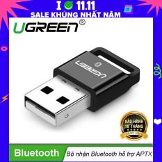 USB Bluetooth 4.1 CSR hỗ trợ Aptx dùng cho máy tính để bàn hoặc laptop UGREEN US192 30524 – Hãng phân phối chính thức