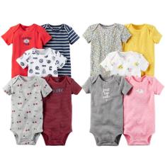 Set 5 body chip ngắn tay, body cộc tay cho bé Trai và Bé Gái Hàng Xuất Dư (Chọn Mẫu Ngẫu Nhiên) Bodysuit