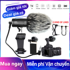 Micrô Thu Âm PULUZ MIC 3.5Mm Cho Máy Ảnh, Điện Thoại Di Động Thông Minh DSLR Video HD, Máy Quay Phim, Chụp Ảnh, Cuộc Họp Nghiên Cứu