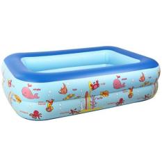 Bể bơi phao 2 tầng Size 120x95x35 cho bé – Tặng keo vá bể (Bể 1,2m)