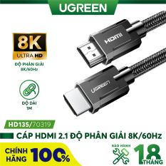 Cáp HDMI 2.1 độ phân giải 8K/60Hz dài 1-2m UGREEN HD135 – Hàng phân phối chính hãng – Bảo hành 18 tháng