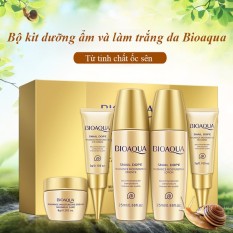 Bộ kit dưỡng ẩm và làm trắng da tinh chất ốc sên BIOAQUA bộ dưỡng da dùng thử bộ chăm sóc da mặt XP-BMP201