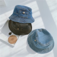 Mũ bucket vải jean denim cho bé trai và gái