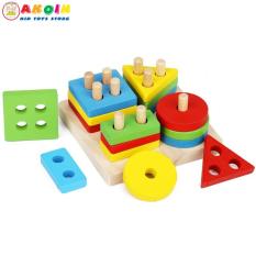 Bảng Chuỗi Thả Hình Shape String Bằng Gỗ Benrikids Cho Bé Học Hình Khối, Màu Sắc, Đồ chơi AKOIN phát triển trí tuệ thông minh cho trẻ, Shop Đồ Chơi Trẻ Em Thông Minh, An Toàn – AKOIN