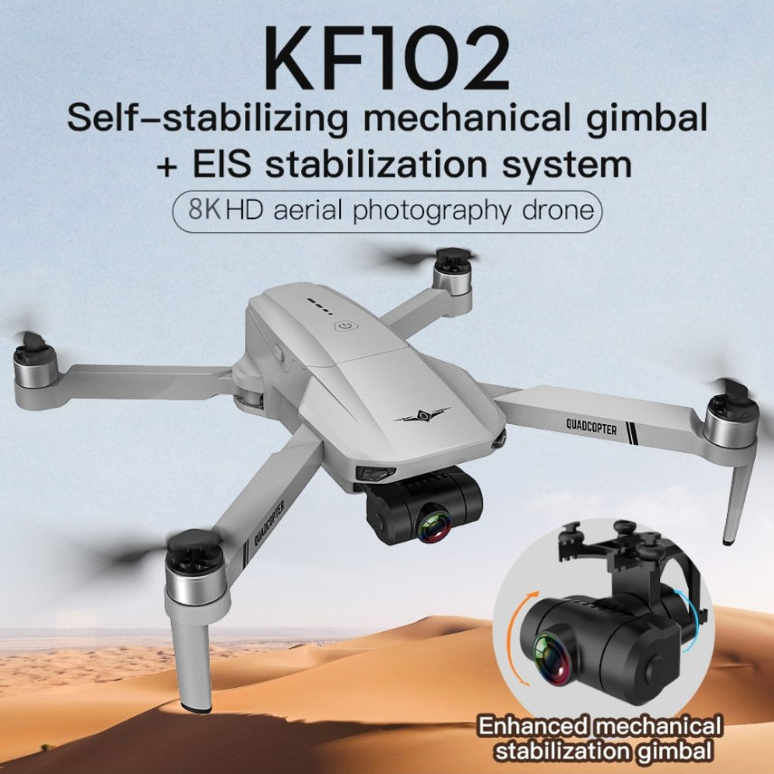 Máy Bay Camera Flycam Drone 8K KF102 Pro Max, Máy Bay Không Người Lái 4 Cánh Flycam Camera 4K 6K...