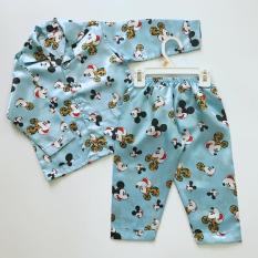 Pijama phi bóng cho bé hình Mickey