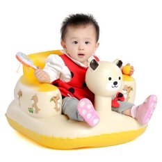 Ghế Tập Ngồi Cho Bé Hình Gấu Cho Bé Ăn Dặm + Tặng kèm keo và miếng dán
