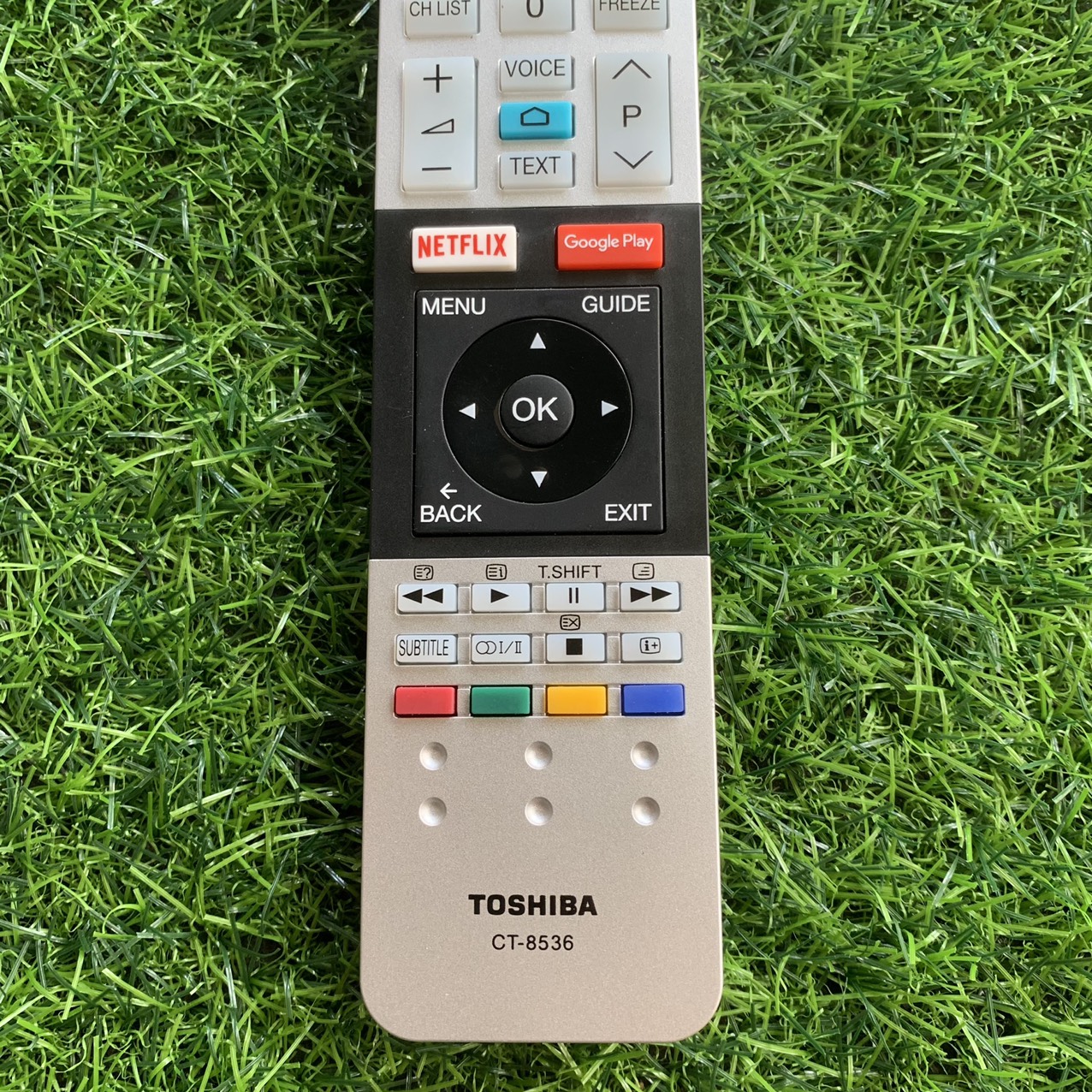 Điều khiển tivi Toshiba giọng nói CT-8536 giọng nói - Chính hãng [ tặng kèm pin ]
