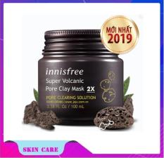 Mặt nạ đất sét Innisfree Super Volcanic Pore Clay Mask 2X – Mặt Nạ Tro Núi Lửa Ngăn Và Giảm Mụn Đầu Đen, Chăm Sóc Lỗ Chân Lông