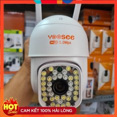 [HCM] Camera Ngoài Trời YooSee 5.0 Mpx PTZ 16 / 36 LED – QUAY ĐÊM CÓ MÀU – Xoay 360 Full HD Siêu Nét- LinDu Shop