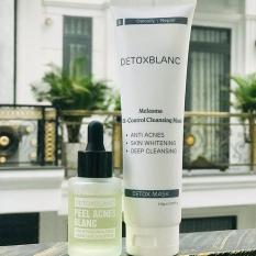Combo Serum trị mụn Và Mặt nạ sủi bọt thải độc Detox BlanC