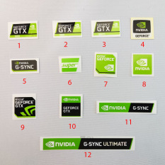 Sticker (Hình dán) NVIDIA GEFORCE GTX trang trí PC, Laptop