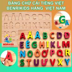 Bảng Chữ Cái In Hoa Tiếng Việt Nổi Bằng Gỗ Hàng Việt Nam Cho Bé