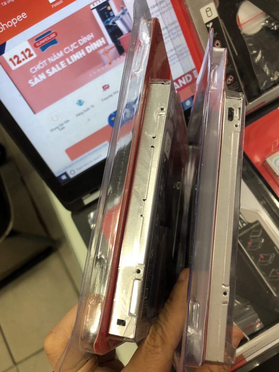 Caddy Bay SSD Sata 3 9.5mm/12.7mm - khay ổ cứng thay vị trí ổ DVD mới- Full Box- Tặng Kèm...
