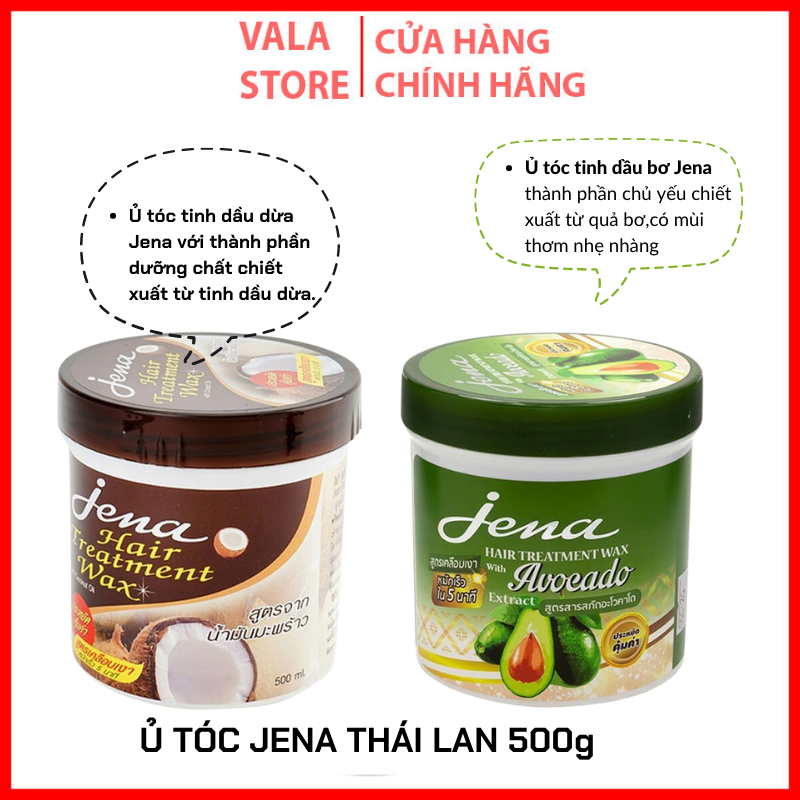 Ủ Tóc JENA Hair Treatment Wax hương dừa và hương bơ Thái Lan 500ml