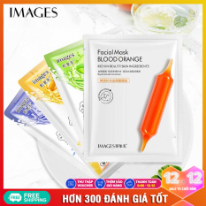 Combo 8 mặt nạ dưỡng da IMAGES mix 4 loại lô hội, việt quất, mật ong, cam đỏ mặt nạ giấy dưỡng ẩm mặt nạ dưỡng trắng nội địa Trung XP-MA15