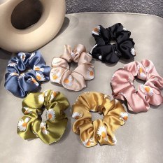 HOTTREND 2020 Cột tóc hoa Cúc Scrunchies chất Lụa mềm mịn cực HOT siêu kute phong cách Hàn cho phái nữ