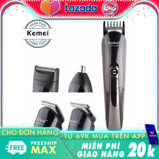 Tông đơ cắt tóc 4in1 Kemei KM-500 đa năng chuyên dụng cắt tóc, cao râu, tỉa lông mũi – Hãng phân phối chính thức