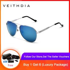 VEITHDIA Mens Sunglasses Polarized Mirror Lens Eyewear Accessories Glasses For Men/Women 3562