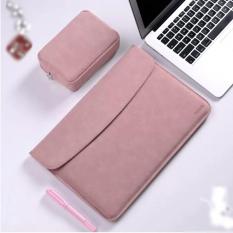 Bao da, túi da chống sốc cho Macbook, Laptop 13.3 inch kèm ví đựng phụ kiện (Macbook Air 13.3 inch đời 2018/ Macbook Pro 13.3 inch đời 2016 đến 2018)
