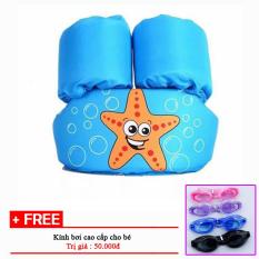 Phao bơi đỡ tay và ngực + Tặng kính bơi cho bé