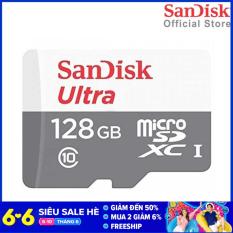 [Voucher 5% tối đa 300k cho đơn từ 200k] Thẻ Nhớ MicroSDXC SanDisk Ultra 128GB 100MB/s 667x SDSQUNR-128G-GN6MN