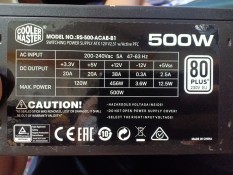 Nguồn máy tính Cooler Master 500w mới 97% công suất thực có cổng vga 6 pin và cấp nguồn cpu 8 pin