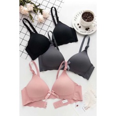 Áo Lót,Áo Ngực Không Gọng Đệm Êm Ái Nhẹ Thoáng Đính Nơ Viền Sóng Cực Xinh