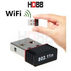 USB Wifi không dây 802.11N – Thu sóng wifi cho máy tính pc, laptop, usb mini không dây loại tốt có tặng kèm đĩa cài – HD88