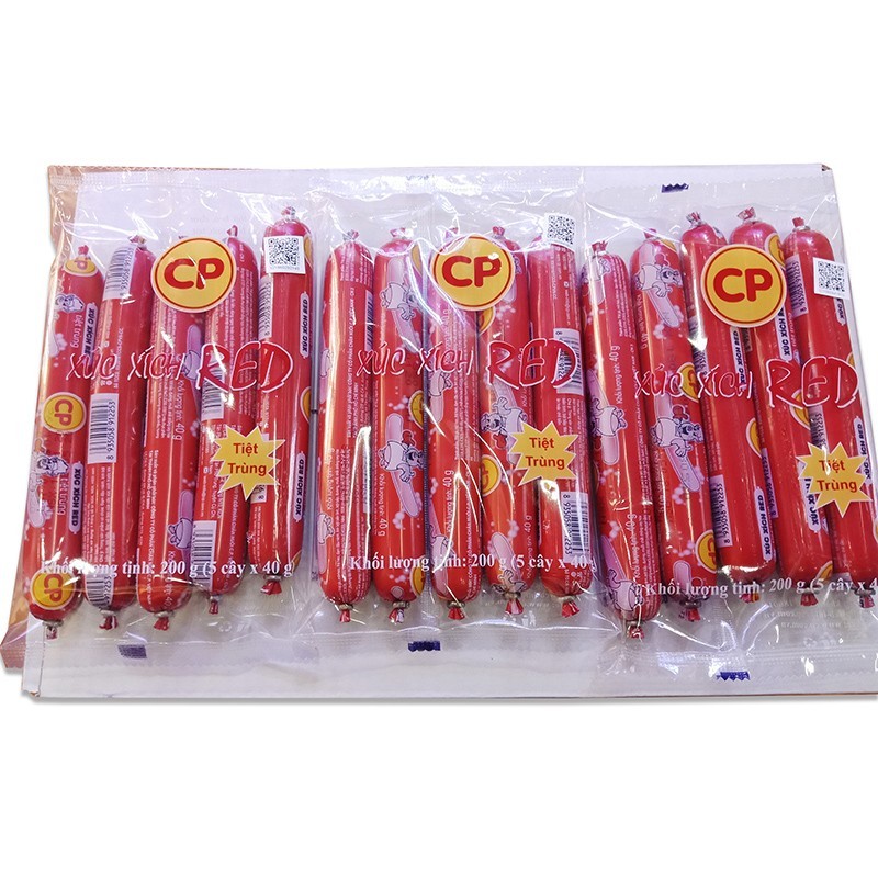 Xúc Xích Heo RED CP bịch 5 cây x 40g