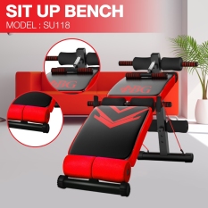 BG – Ghế tập bụng cong muse màu có chốt gập Màu đỏ phối đen huyền bí