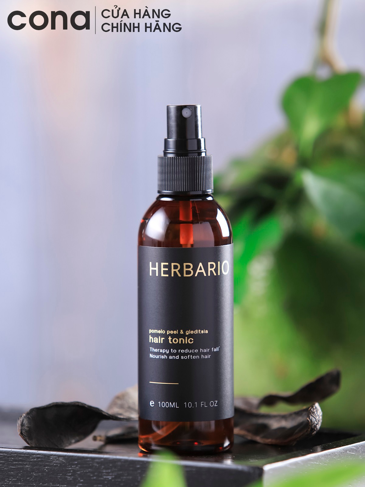Nước xịt dưỡng tóc tinh dầu bưởi Herbario giúp dài tóc, mọc tóc nhanh nhơn