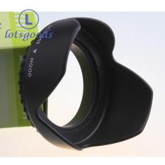 {lotsgoods}Flower Petal Camera Lens Hood for Nikon Canon Sony 52mm (Black)