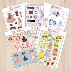 Búp bê giấy Set BBG 0001
