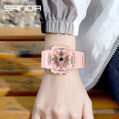 Đồng hồ Nữ thể thao SANDA ROSA, Chạy 2 Máy Cao Cấp Của Nhật, Chống Nước Rất Tốt – Đồng hồ nữ cao cấp, Đẹp,Sang trọng,Đẳng cấp, Bền, Giá Sốc, Đồng hồ nữ hàn quốc, Đồng hồ nữ giá rẻ, Đồng hồ nữ thể thao