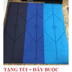Thảm Tập Eco Yoga Mat Định Tuyến 2 Lớp Cao Cấp Tặng Túi Đeo