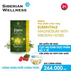 TPCN an thần và ngủ ngon giấc Elemvitals Magnesium with Siberian herbs (Siberian Health) – Hãng phân phối chính thức