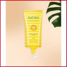 Kem chống nắng dưỡng trắng da giúp bảo vệ da dành cho da dầu bóng dầu, dễ nổi mụn Hara White Riori Whitening Sunblock Cream SPF50 50ml