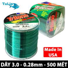 Dây Cước Câu Cá Siêu Bền Cao Cấp TRILENE 500 Mét, Made In USA – Đủ Size :3.0 -4.0 -5.0- 6.0 – 7.0 – 8.0 – 9.0 – 10 DO CAU TULIP