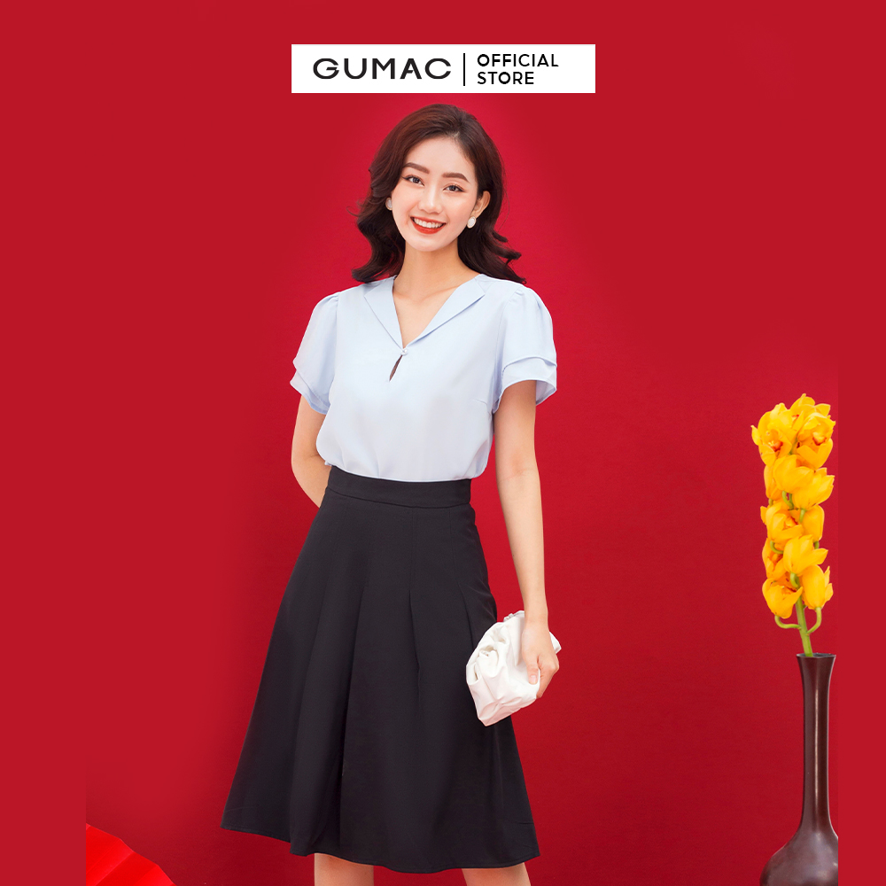 Chân váy nữ xếp ly thời trang GUMAC VC01039 -mẫu mới