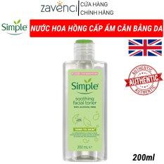 Nước Hoa Hồng Simple Kind To Skin Soothing Facial Toner Siêu Dịu Nhẹ Cho Làn Da (200ml)